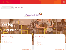 Tablet Screenshot of groenehart.calvijn.nl